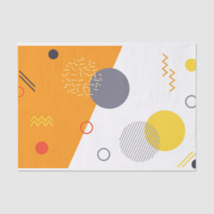Cool, unique, trendy, urban geometric illustration tissue paper