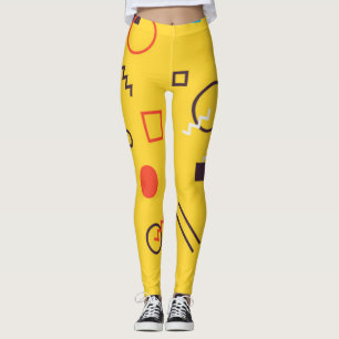 Cool, unique, trendy, urban geometric Memphis Leggings