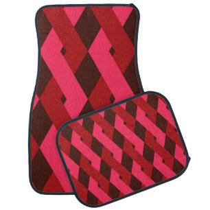 Cool, unique, trendy, urban geometric shapes car floor mat