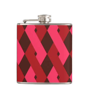 Cool, unique, trendy, urban geometric shapes flask