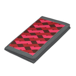 Cool, unique, trendy, urban geometric shapes trifold wallet