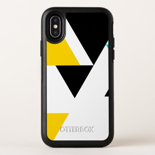 Cool unique trendy urban modern triangles OtterBox symmetry iPhone x case