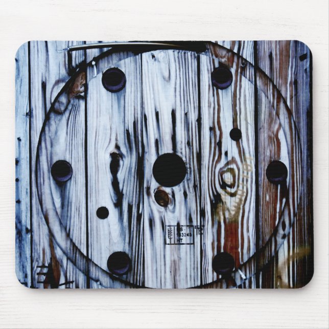 COOL Unique Wood Texture Mouse Pad (Front)