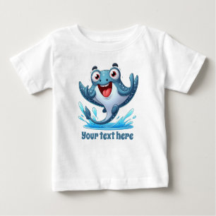 Cool unisex beach add text stingray baby T-Shirt