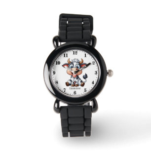 Cool unisex cow add name watch