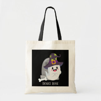 cool unisex kids Halloween ghost trick treat Tote Bag