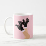 Cool Universe Roller Skates Derby Skater Gift   Coffee Mug<br><div class="desc">Cool modern pastel pink and black celestial space milky way stardust quads. Perfect abstract legs roller skates art for roller derby babe, woman, girl. Lovable roller skates pattern design on home decor, mugs, wrapping paper, etc. Roller skates art illustration design gift for daughter, granddaughter, derby girl, roller babe. Rollerskating, quad...</div>