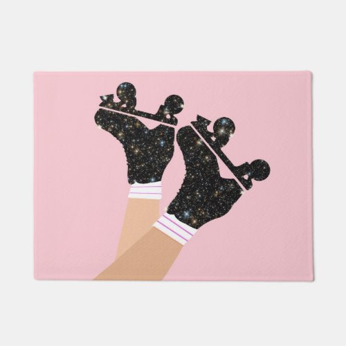 Cool Universe Roller Skates Derby Skater Gift  Doormat