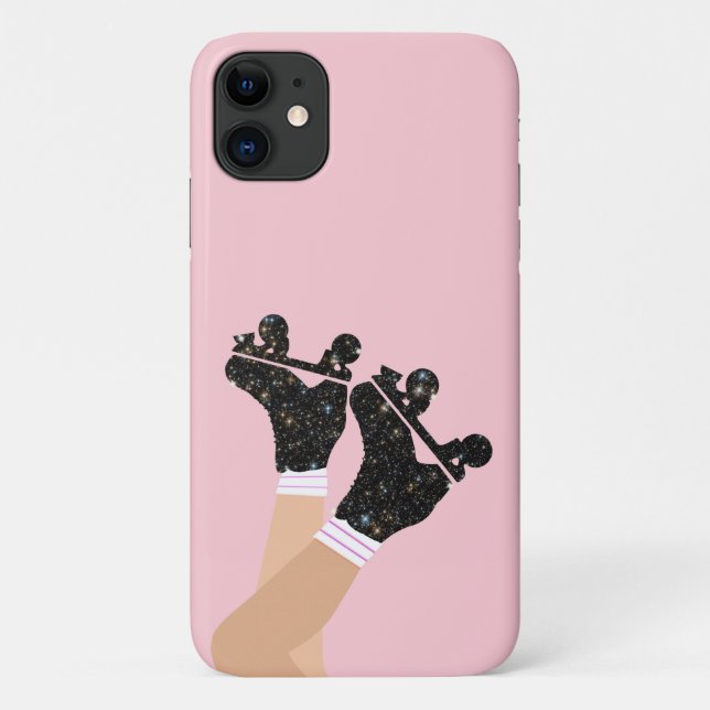 Cool Universe Roller Skates Derby Skater Pink Case-Mate iPhone Case (Back)