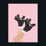 Cool Universe Roller Skates Derby Skater Pink    Postcard<br><div class="desc">Cool modern pastel pink and black celestial space milky way stardust quads. Perfect abstract legs roller skates art for roller derby babe, woman, girl. Lovable roller skates pattern design on home decor, mugs, wrapping paper, etc. Roller skates art illustration design gift for daughter, granddaughter, derby girl, roller babe. Rollerskating, quad...</div>