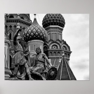 Cool, urban Minin and Pozharsky photo Poster