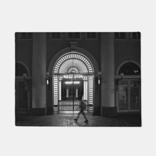 Cool, urban, modern city life photography doormat