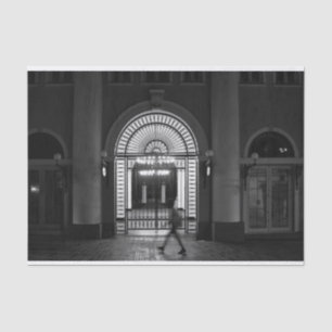 Cool, urban, modern city life photography tissue paper
