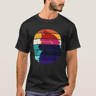 Cool Urban Vintage Colors Retro Style Smooth Furry T-Shirt