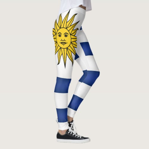 Cool Uruguay Flag Fashion Leggings