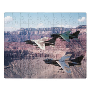 Cool US Air Force A-7D Corsair II Aircraft Jigsaw Puzzle