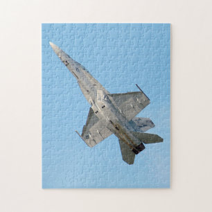 Cool US Navy F/A-18F Super Hornet Jigsaw Puzzle