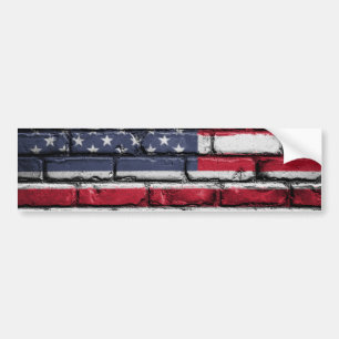 Cool USA Flag Design Bumper Sticker
