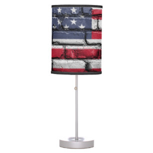 Cool USA Flag Design Table Lamp