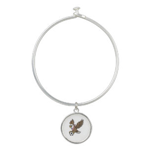 Cool USA Soccer Eagle Sunglasses Vintage Patriotic Bangle Bracelet