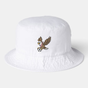 Cool USA Soccer Eagle Sunglasses Vintage Patriotic Bucket Hat