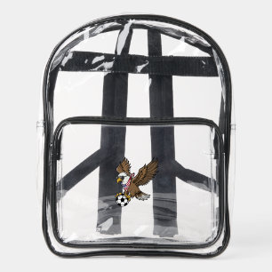 Cool USA Soccer Eagle Sunglasses Vintage Patriotic Clear Backpack