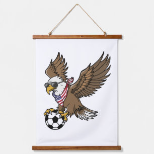 Cool USA Soccer Eagle Sunglasses Vintage Patriotic Hanging Tapestry