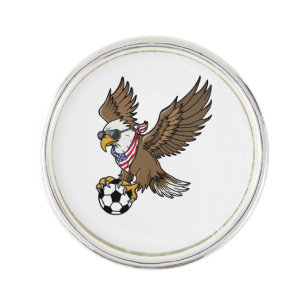Cool USA Soccer Eagle Sunglasses Vintage Patriotic Lapel Pin