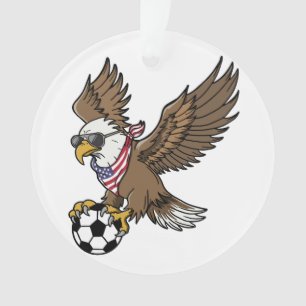 Cool USA Soccer Eagle Sunglasses Vintage Patriotic Ornament