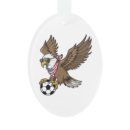 Cool USA Soccer Eagle Sunglasses Vintage Patriotic Ornament