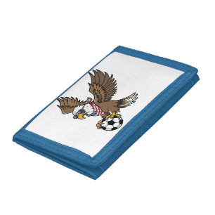 Cool USA Soccer Eagle Sunglasses Vintage Patriotic Tri-fold Wallet
