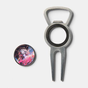 Cool Vaporwave Statue of David in Pink Divot Tool