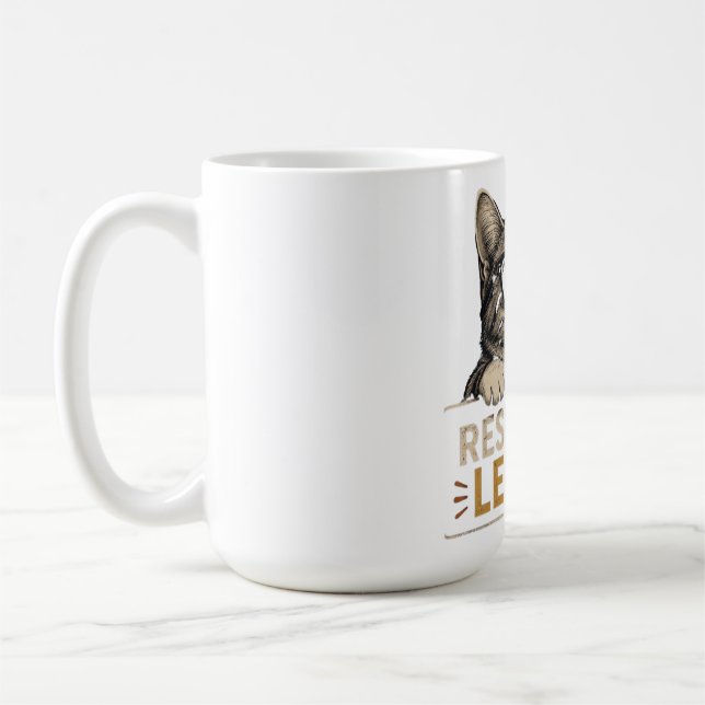 Cool Vector Cat with Sunglasses – fun Coffee Mug (Left)