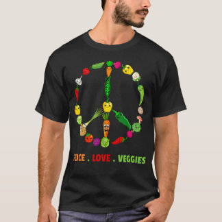 Cool Veggie Art For Women Men Vegan Food Vegetable T-Shirt