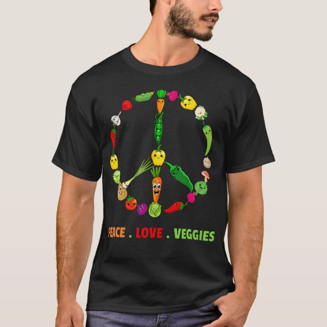 Cool Veggie Art For Women Men Vegan Food Vegetable T-Shirt (Front)