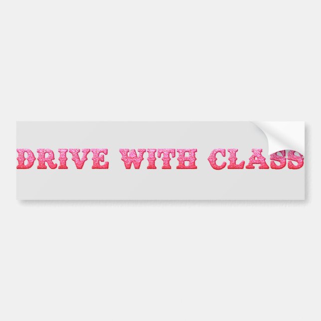 Cool Vehicle Enthusiasm in Eye-Catching Style Bumper Sticker (Front)