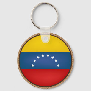 Cool Venezuela Flag Seal Keychain