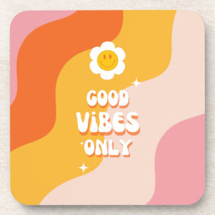 Cool vibes beverage coaster