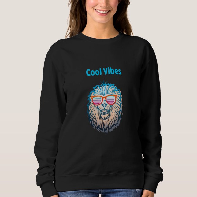 Cool Vibes Lion Sweatshirt (Front)