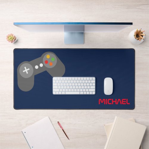 Cool Video Game Controller Kids Personalized Desk Mat