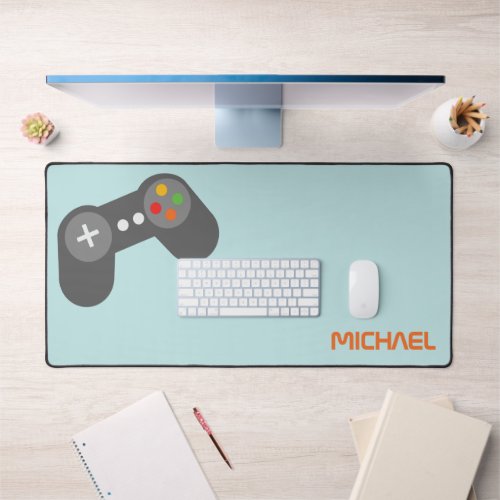 Cool Video Game Controller Kids Personalized Desk Mat