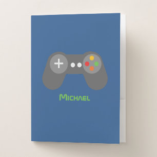 Cool Video Game Controller Pocket Folder
