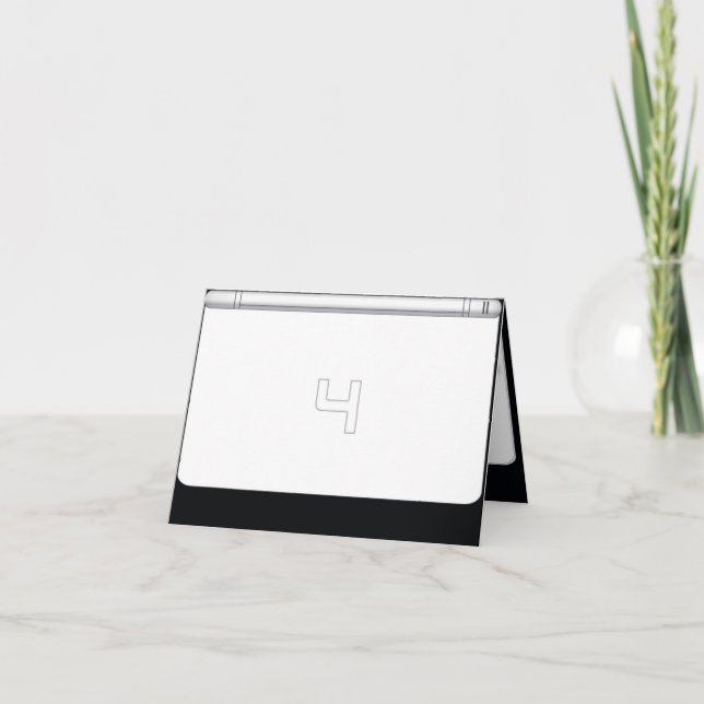 Cool Video Gamer 4th Birthday Party Invitation (Front)