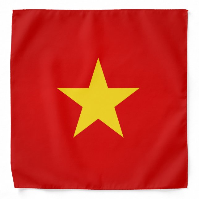 Cool Vietnam Flag Fashion Bandana (Front)
