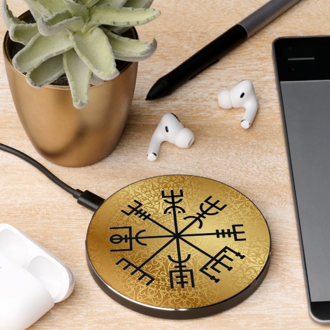 Cool Viking Compass Wireless Charger! (Desk 2)