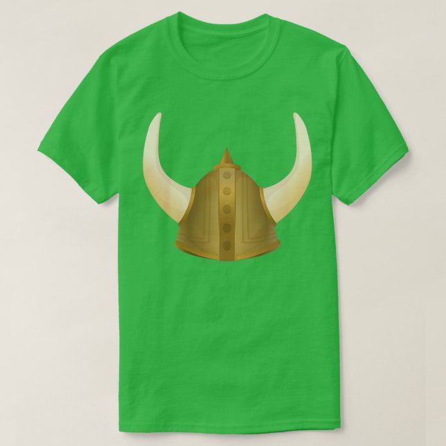 Cool Viking Helmet horn T-Shirt (Design Front)