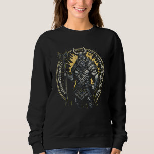 Cool Viking Nordman motif  Balder Nordic God Sweatshirt