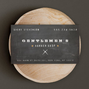 Cool Vintage Barber Shop Scissors Business Card