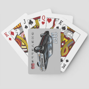 Cool Vintage Black 1967 Chevy Chevelle SS Poker Cards