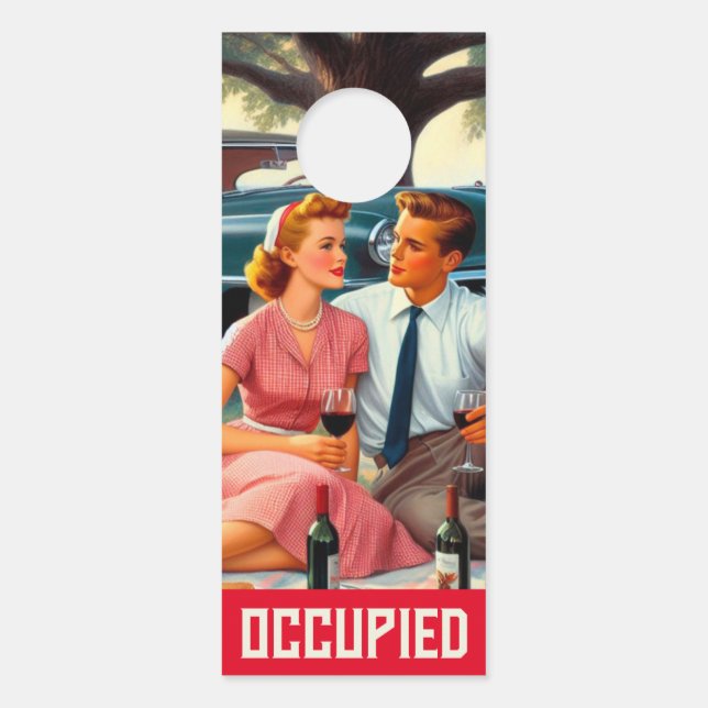 Cool vintage door hanger (Front)